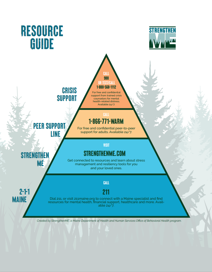 StrengthenME Behavioral Health Resources flyer