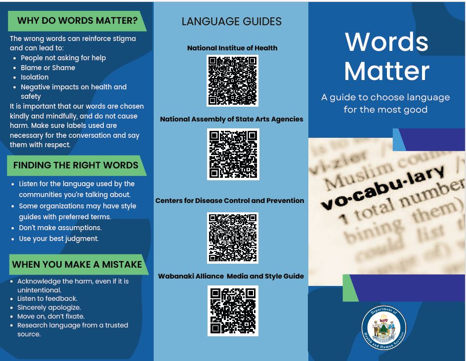 Words Matter Brochure