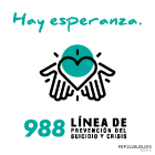 988 Suicide & Crisis Lifeline  Sticker - Hay Esperanza -  Green (Spanish  Version)